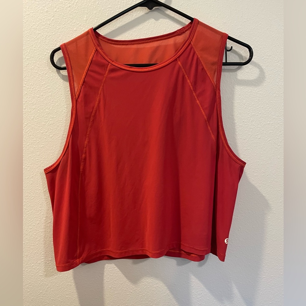 Lululemon sculpt tank top cropped size 12